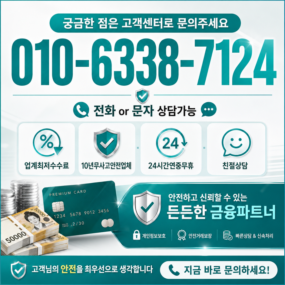 신용카드한도대출 신용 영향과 정보 보호 대표 이미지